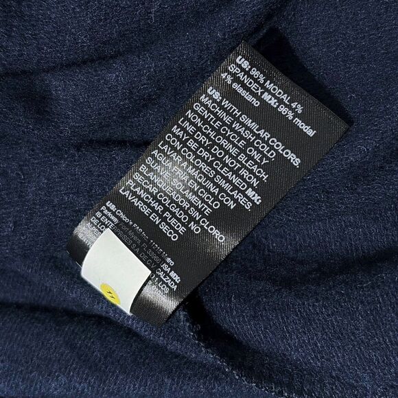 NWT White House Black Market Passporter Off-The-Shoulder Top Navy Blue Women XS - Picture 9 of 11